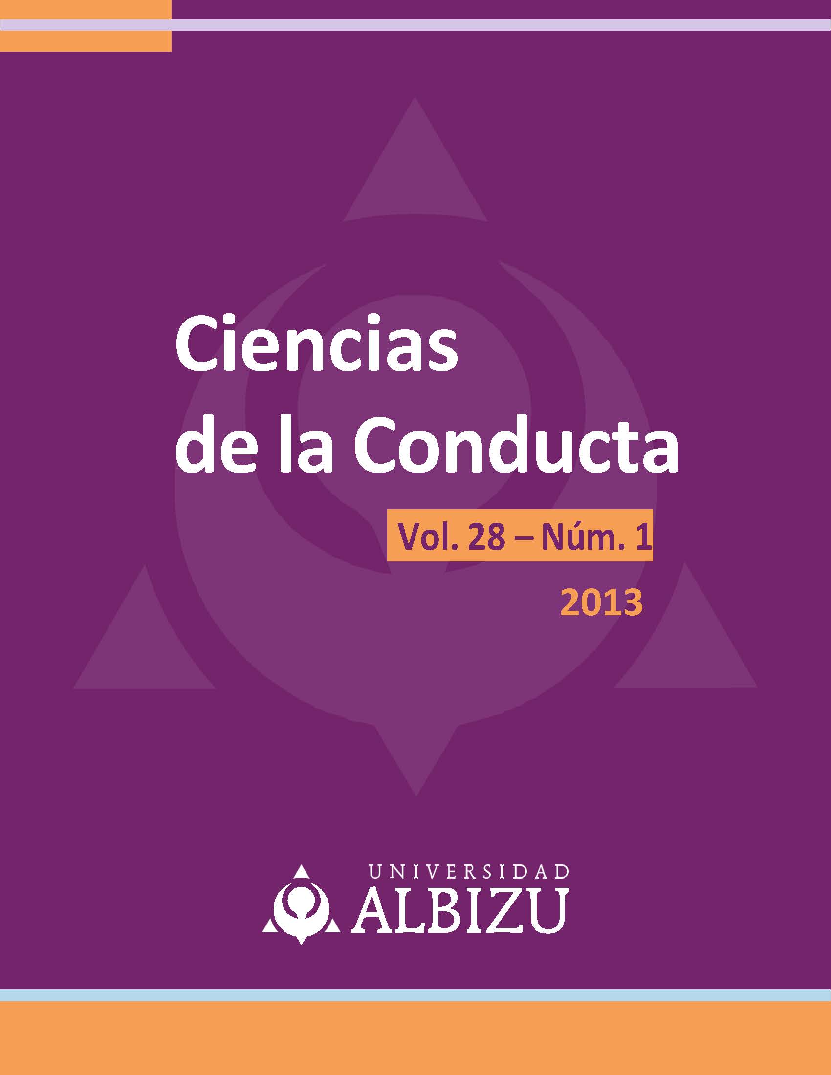 					Ver Vol. 28 Núm. 1 (2013): Ciencias de la Conducta
				